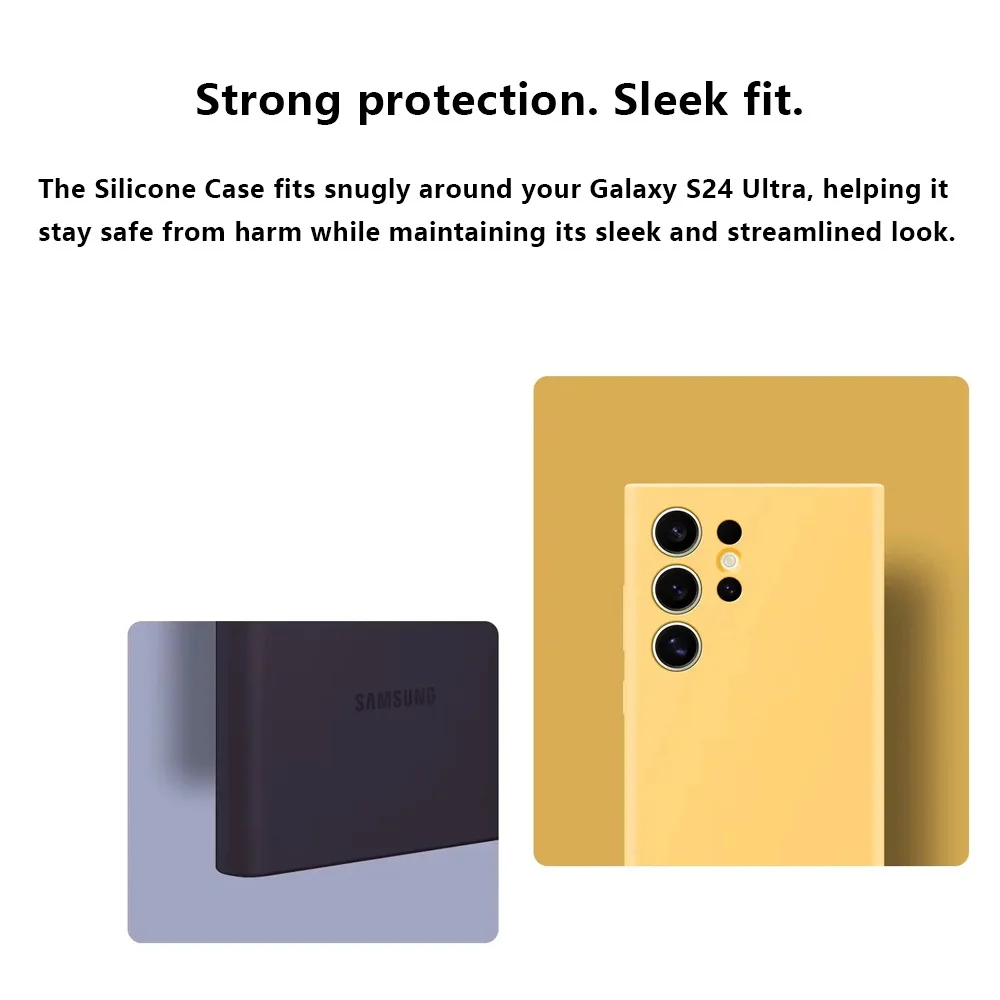 Oryginalne etui do Samsung Galaxy S24 Ultra Wysokiej jakości miękkie silikonowe etui S24Ultra S24 Plus Protector Shell & Box — zdjęcie produktu 4