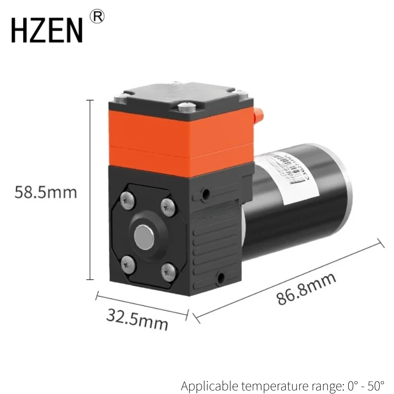 

Mini diaphragm pump, small high-pressure electric submersible pump, large-flow suction pump, 12V/24V self-priming pump