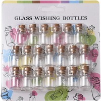 200/10PCS Mini Glass Bottles with Cork Transparent Empty Message Wishing Bottle DIY Crafts for Birthday Wedding Party Decor Gift