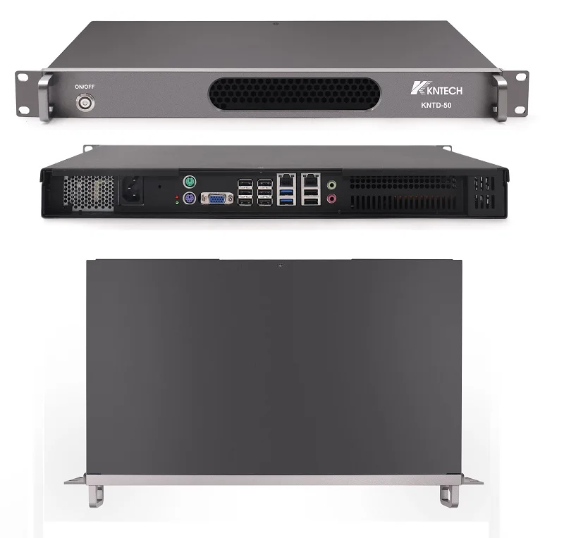 Servidor de Comunicación con Certificación CE, Sistema Telefónico IP PBX, Hecho en China por KNTECH, para Servidor SIP KNTD-50