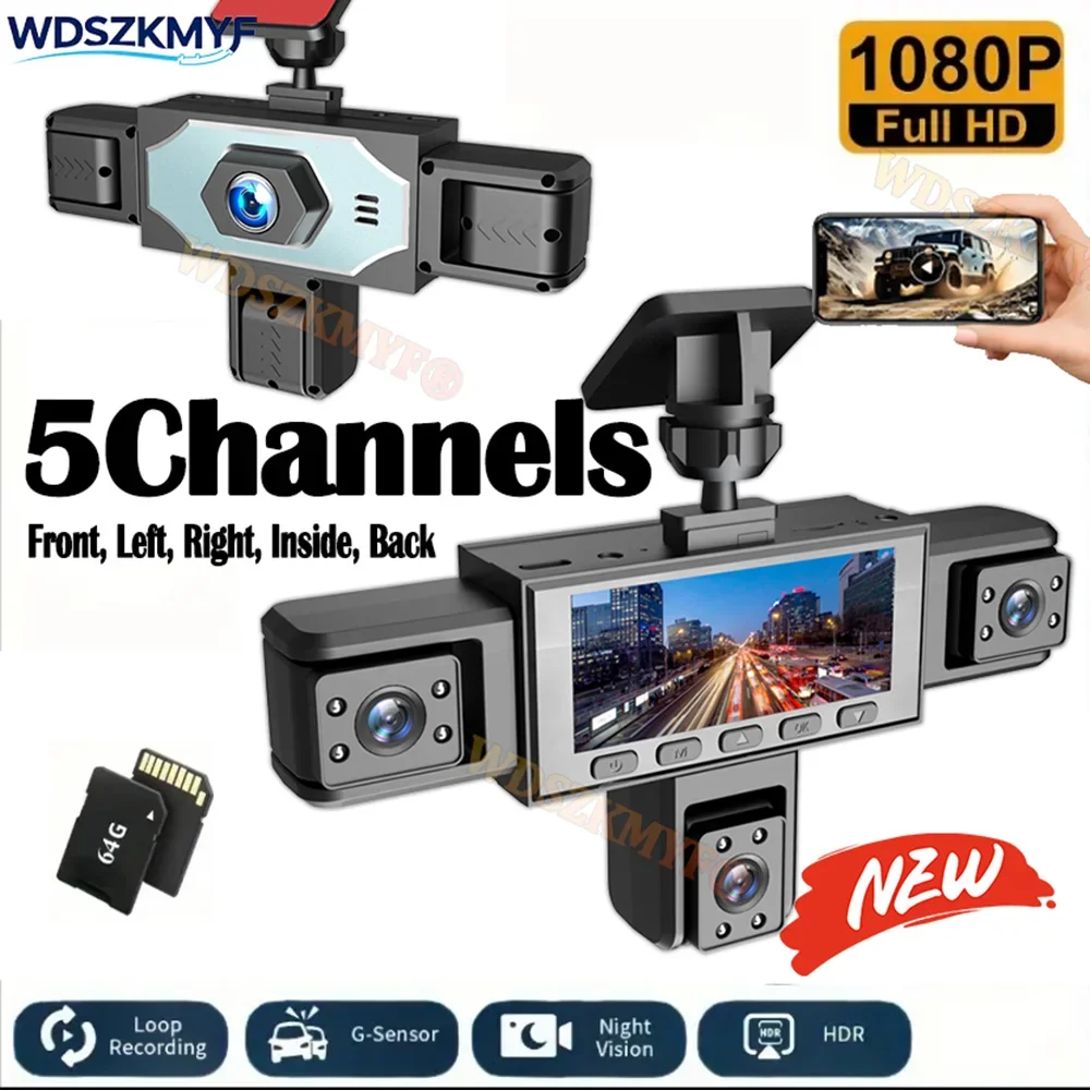 5Camera Dash Cam Wi…