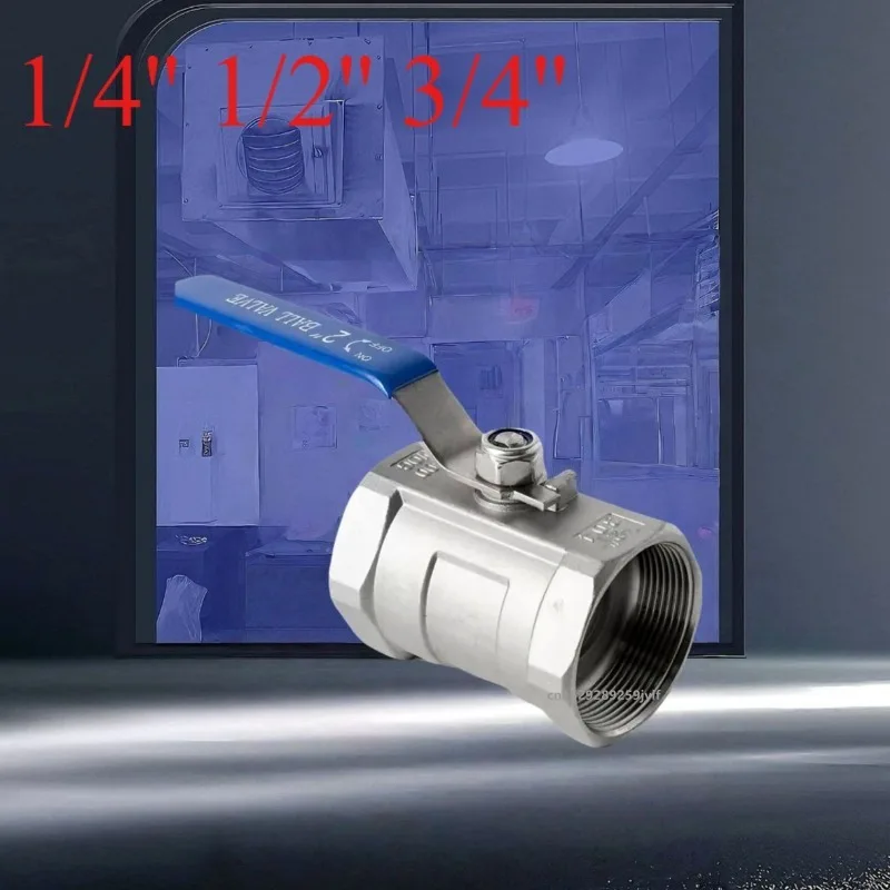 1pc Stainless Steel BallValve Plumbing Connection Ball Valve 1/4