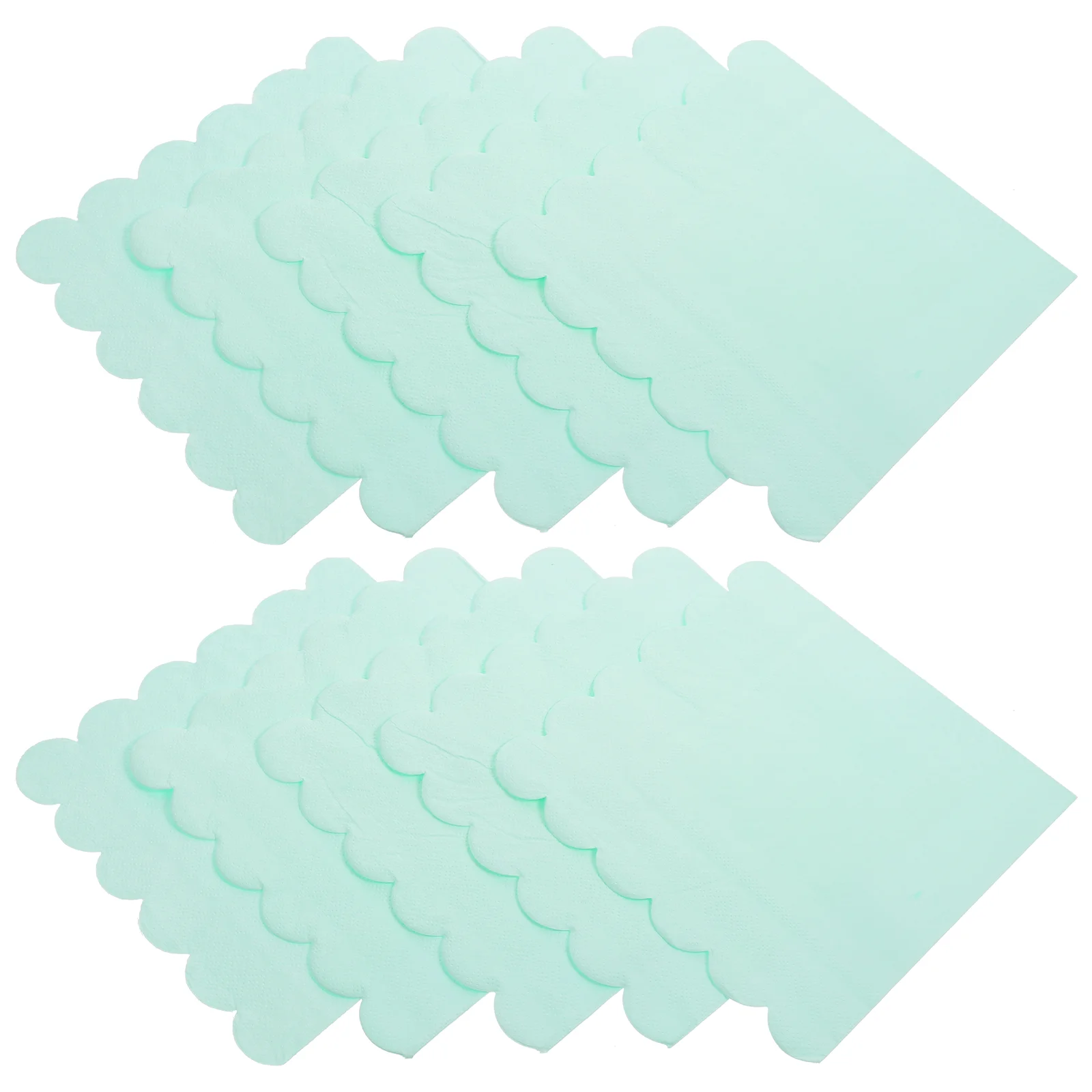 20 Sheets Square Party Tissue Paper Banquet Drinks Guest Napkins Green Beverage Dinner