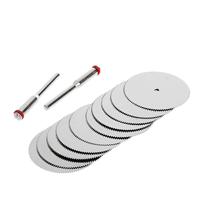 

10Pcs 32mm Cutting Disc with 2Pcs Rod Rotary Cutting Tool