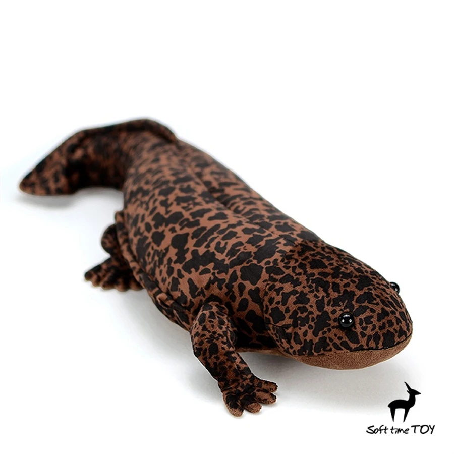 Chinese Giant Salamander High Fidelity Anime Cute Plushie Axolotl Plush Toys Lifelike Animals Simulation Stuffed Doll Kawai Toy