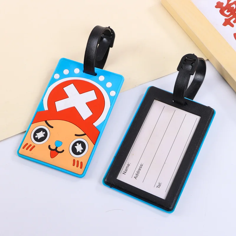 قطعة واحدة المروحية علامة الأمتعة أنيمي الأمتعة حقيبة معرف معرف Addres حامل الصعود العلامات المحمولة التسمية إكسسوارات السفر