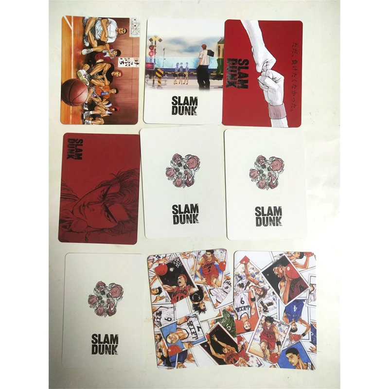 9 pz/set Slam Dunk personaggi Anime Sakuragi Hanamichi fai da te Flash Card fatta in casa regalo di compleanno di natale gioco giocattoli collezione