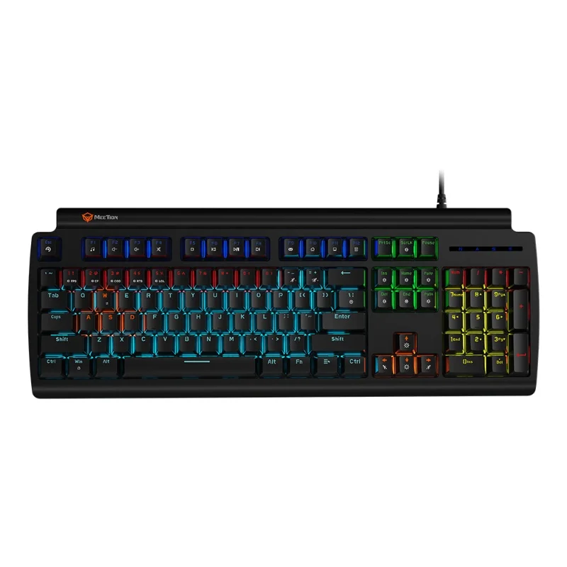 Mk600 blaue Achse Spiel mechanische Tastatur LED Regenbogen Hintergrund beleuchtung doppelte Injektion Keycap Desktop Laptop Universal Zubehör