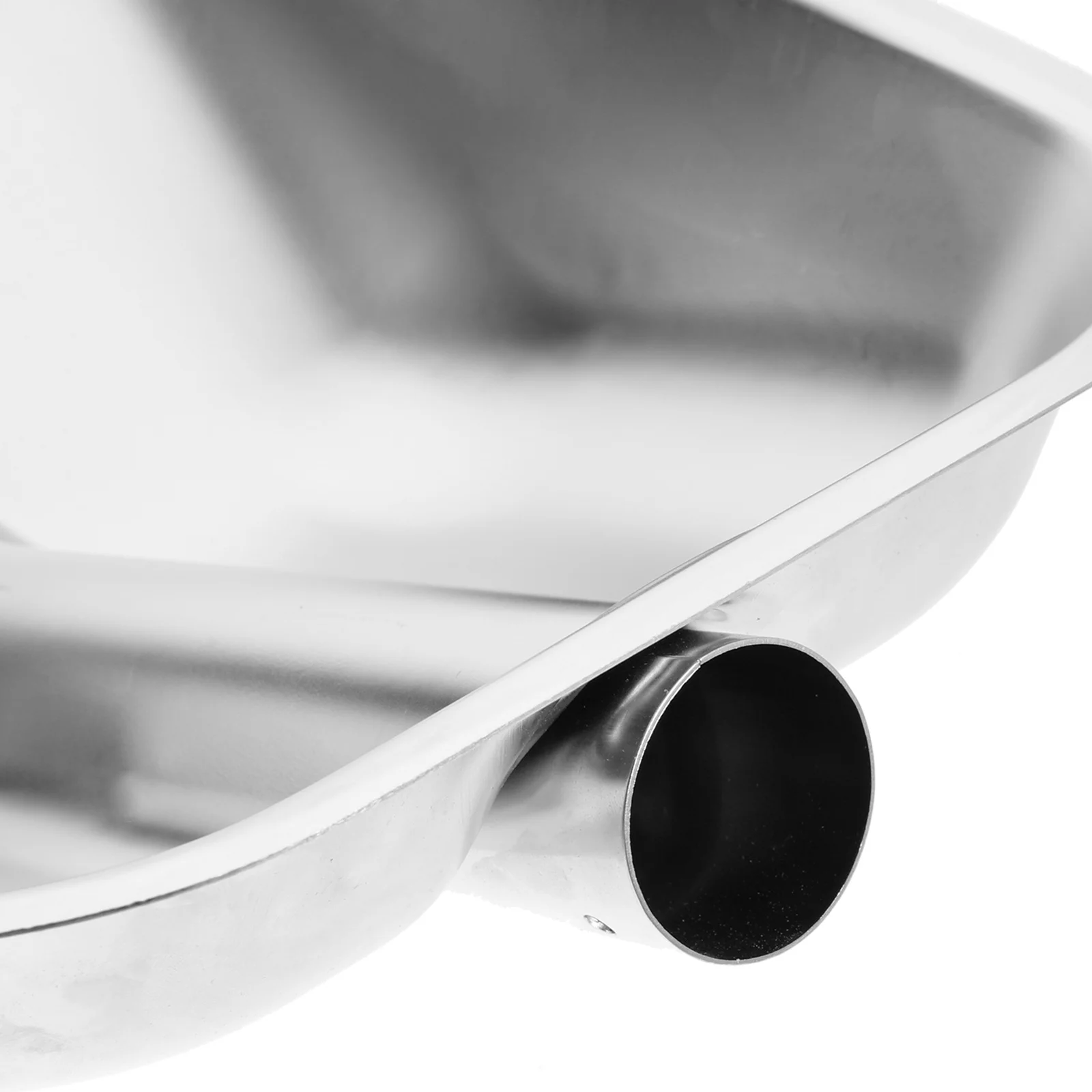 Łopata do śniegu ze stali nierdzewnej, skrobak do lodu, narzędzie do czyszczenia podjazdów i pojazdów, srebrna