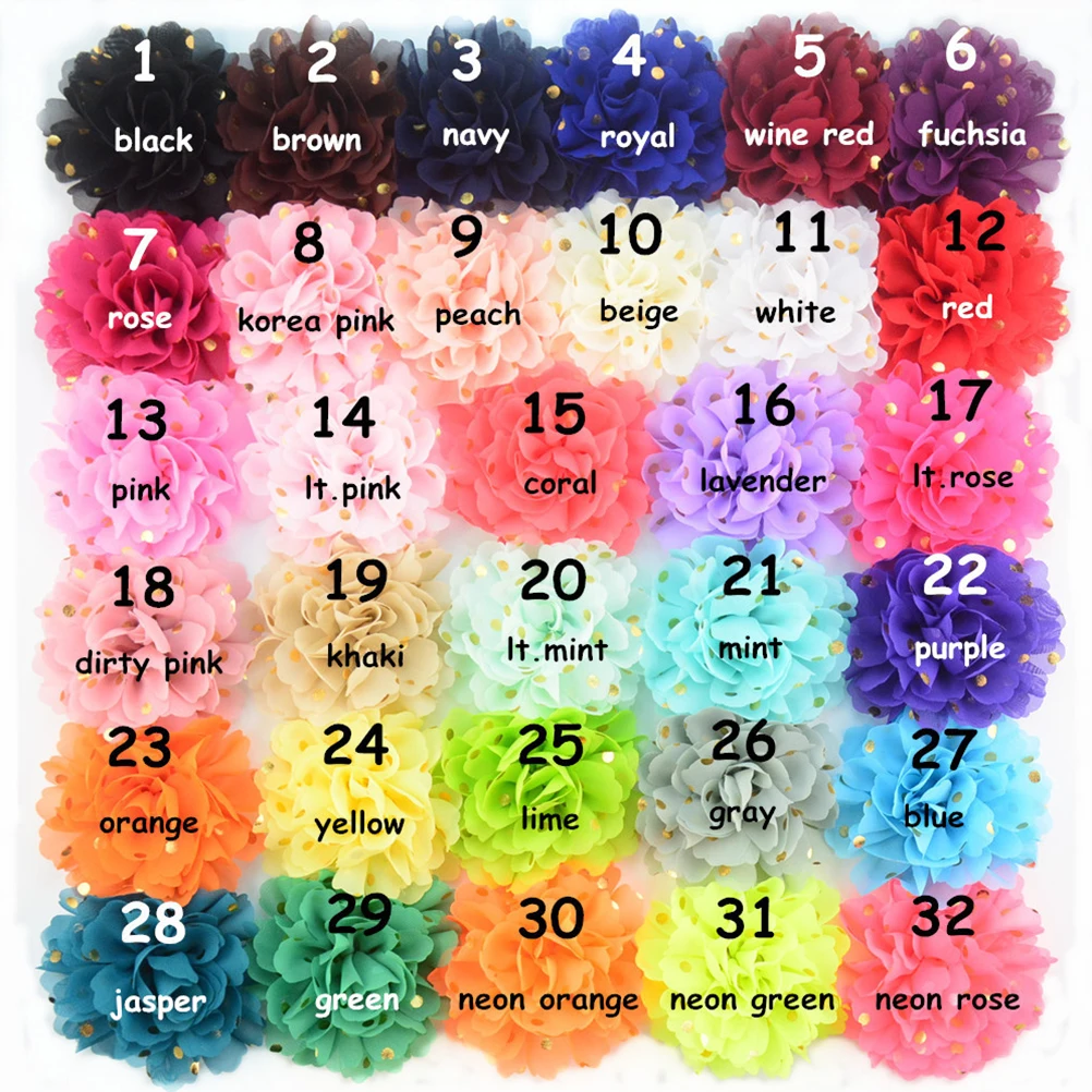 

8 Pcs Decoration Pet Dot Hairpins Accessories Adorable Flower Hair Clip for Dog Puppy Sweet Chiffon BowsClips Pet Grooming