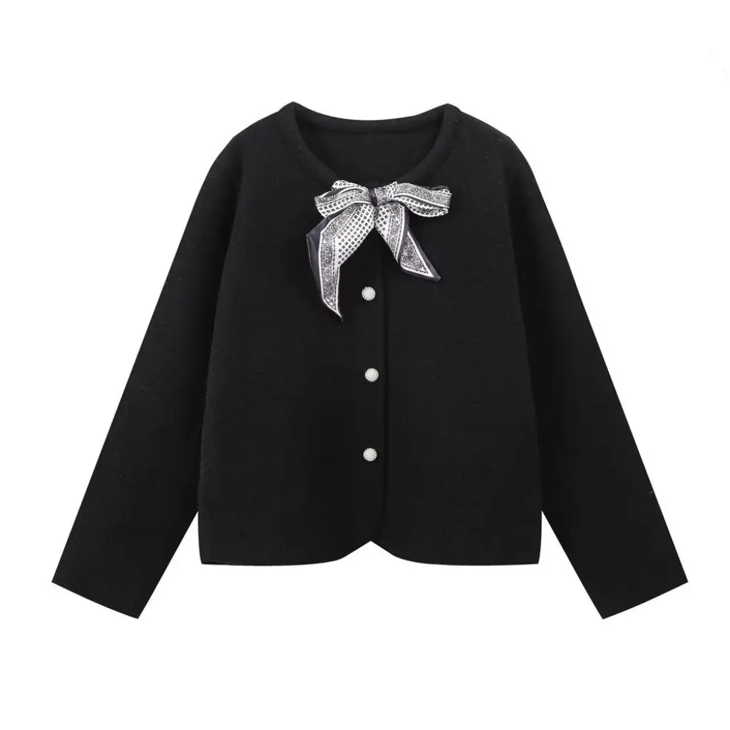 

Women's Lace-breasted Knitted Cardigan Autumn Fashion New Scarf Style E74416