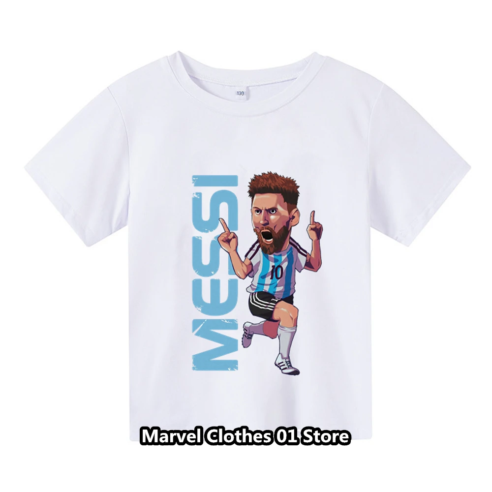 2024 New Soccer Football Player Movement Argentina Football Team Lioneler and Messi Title Graphic Cool T-shirts