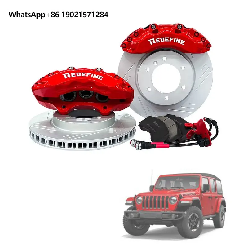 Factory Support All Vehicles Custom Carbon Ceramic Brakes 6 Pots Front Brake Calipers Kit for Jeep Wrangler