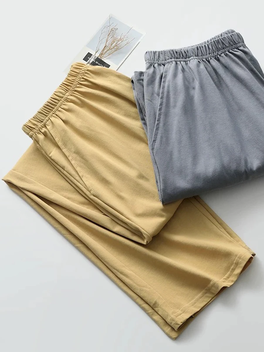 Pajama Pants Men's Pants Autumn and Winter 2025 New Printed Loose Pants Pure Cotton Spring & Fall Home Pants