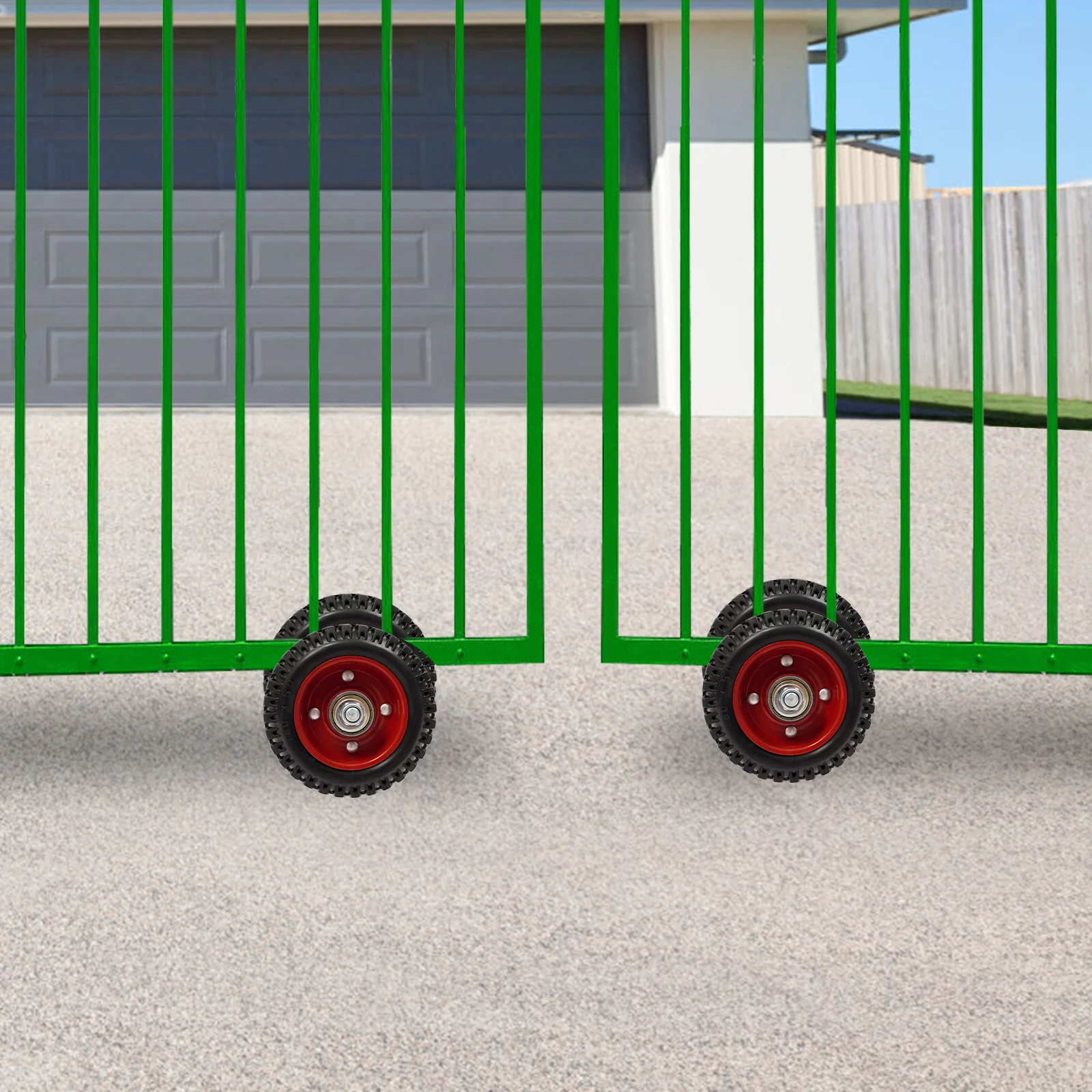 

Gate Rollers, Garage Door Kit, 2-Pack 6 Inch Sliding Gate Wheels, 500lbs Capacity Roller Set for Sliding Doors Fence Gates