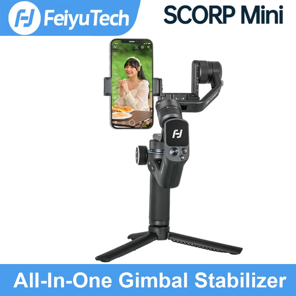 

FeiyuTech SCORP Mini 3-Axis Handheld All-in-One Gimbal Stabilizer for GoPro Smartphone Mirrorless Camera G6 Max Upgrade