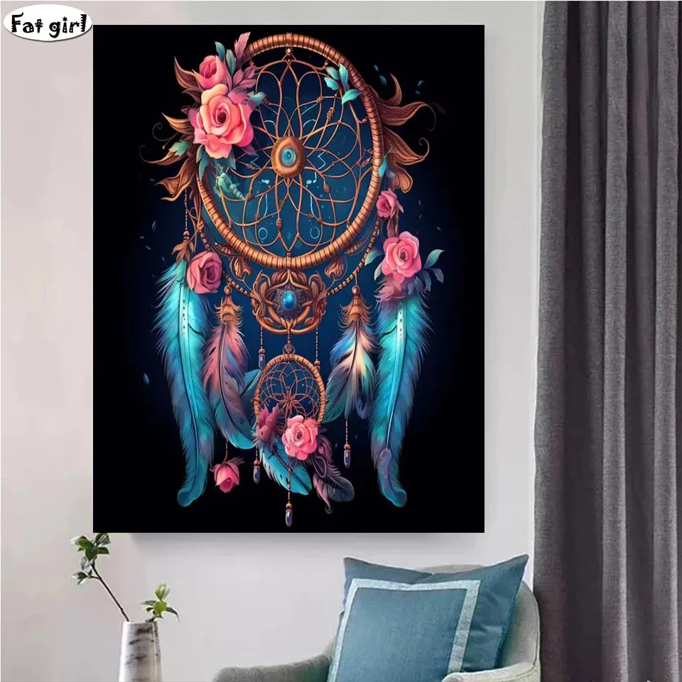 

DIY 5D Diamond Painting Fantasy Dreamcatcher Landscape Diamond Embroidery Full Square Drill Mosaic Picture Rhinestone Art Decor