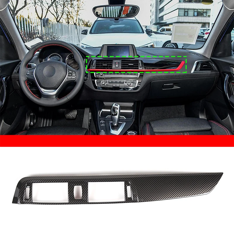 

For BMW 1 2 Series F20 F21 F22 F23 2017-2019 Car Center Console Dashboard Panel Cover Trim Sticker ABS Auto Accessories