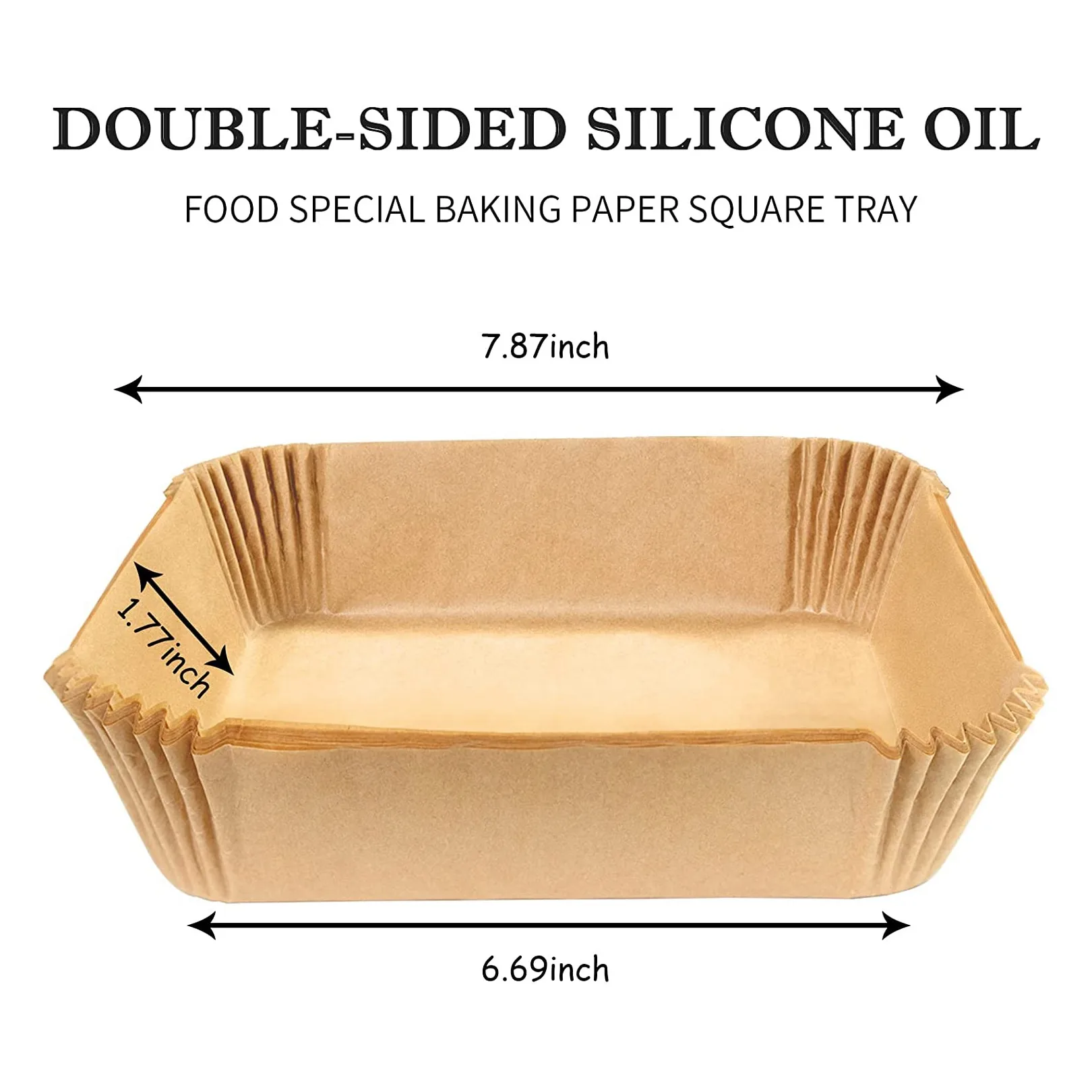 50 Stück Luft fritte use Pergament papier mit Öl bürste Luft fritte use Liner Quadrat 6,3 Zoll Einweg Back papier Luft fritte use Blätter