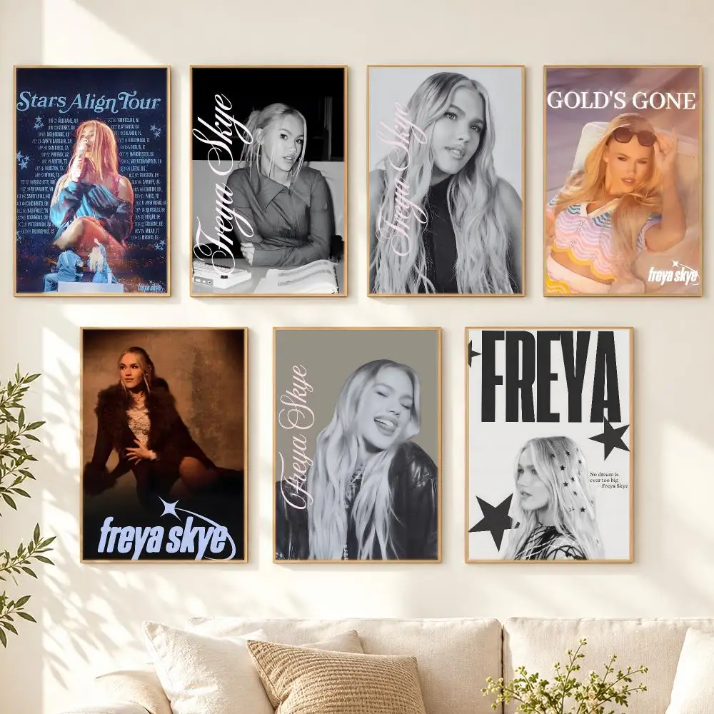 music Freya Skye Poster Poster HD Printing Cozy Nordic Style for Home Decor for Living Room Bedroom Cafe Gift