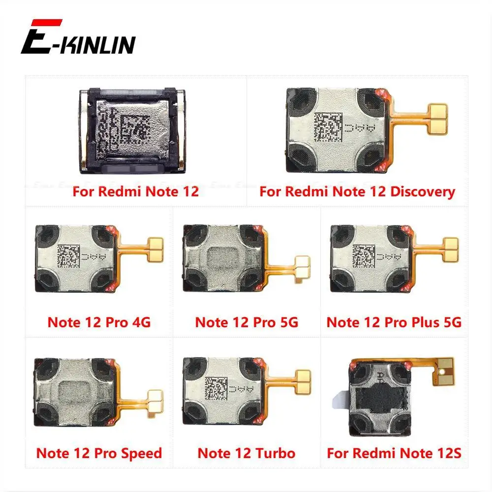 Earpiece Earphone Top Ear Speaker Sound Flex Cable For Xiaomi Redmi Note 12S 12 Pro Plus Discovery Speed Turbo