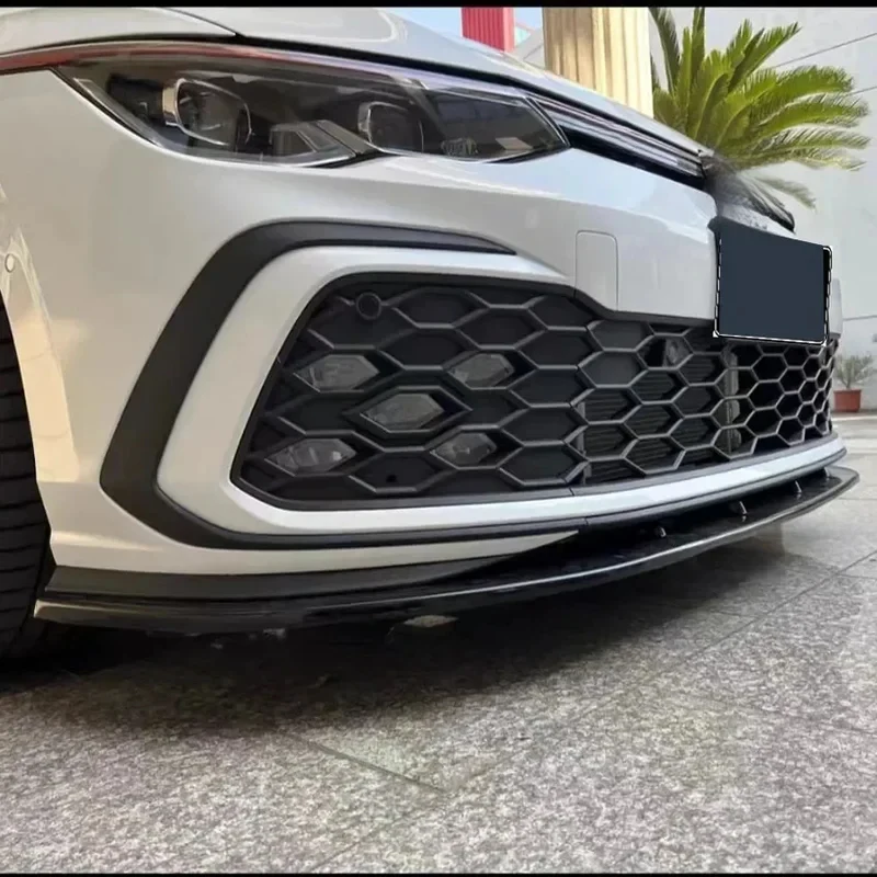 High Quality Front Bumper Lip Splitter Spoiler Diffuser Body Kit Auto Accessories Fit Golf MK8 GTI R-Line 2020+ view 6