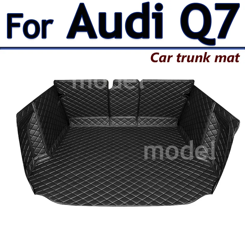 Car trunk mat for Audi Q7 Seven seats 2006 2007 2008 2009 2010 2011 2012 2013-2015 cargo liner carpet interior accessories cover