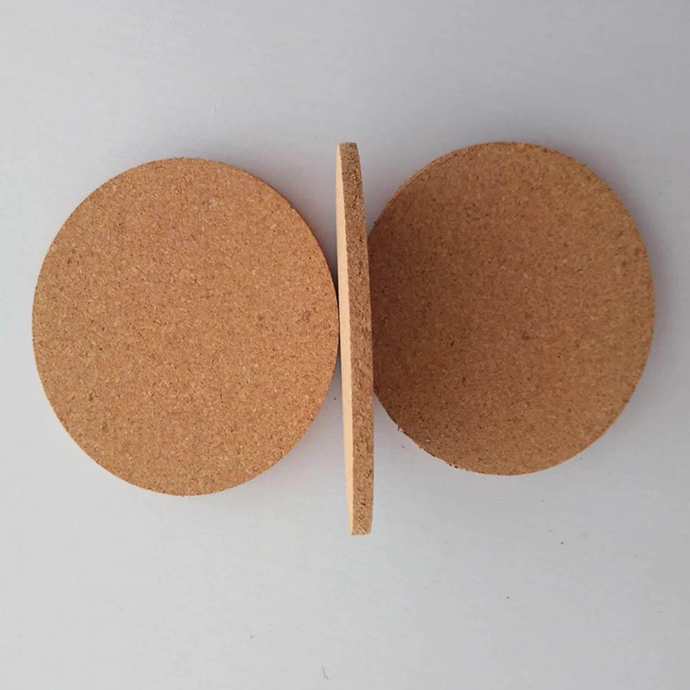 

6PCS Cork Coasters Mat Insulation Cup Pads Waterproof Round Mats 05cm Thickness Lightweight AntiSlip Home Kitchen
