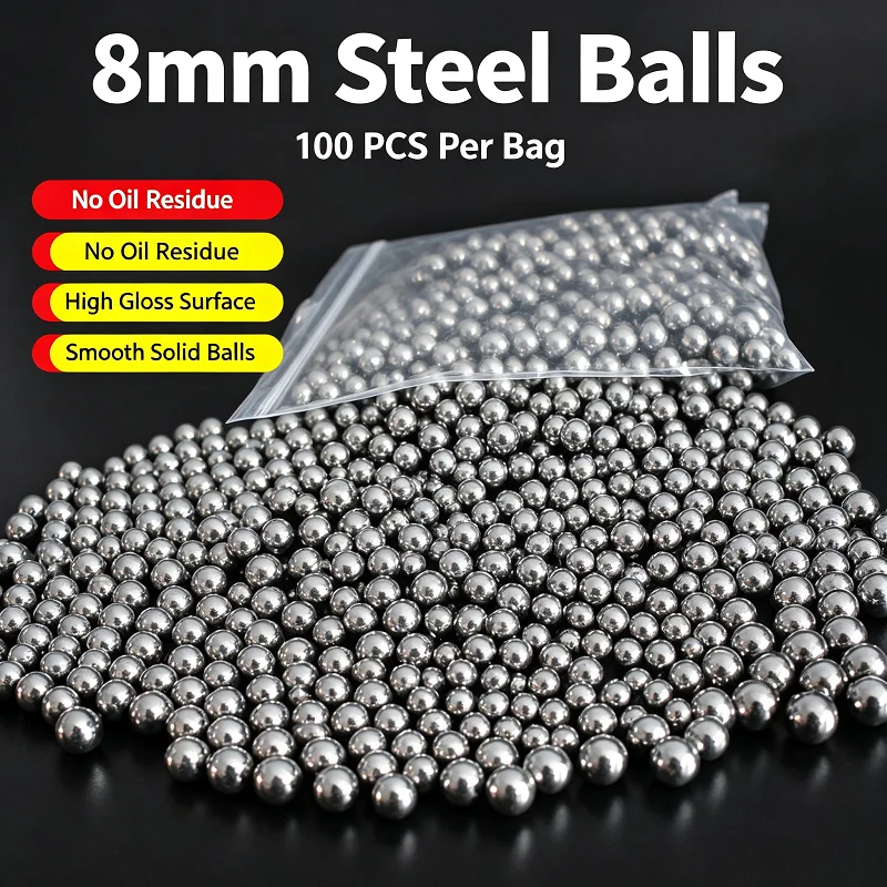 50/100PCS Bolas de Acero para  - Outdoor Hunting Launcher reseña y precio