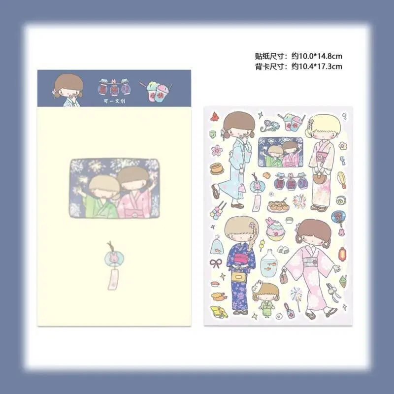 1/6 Pcs Pickled Vegetable Girl Original Character Stickers Girl Graffiti Guka Guben Material KeYi Creative Authorizat view 6