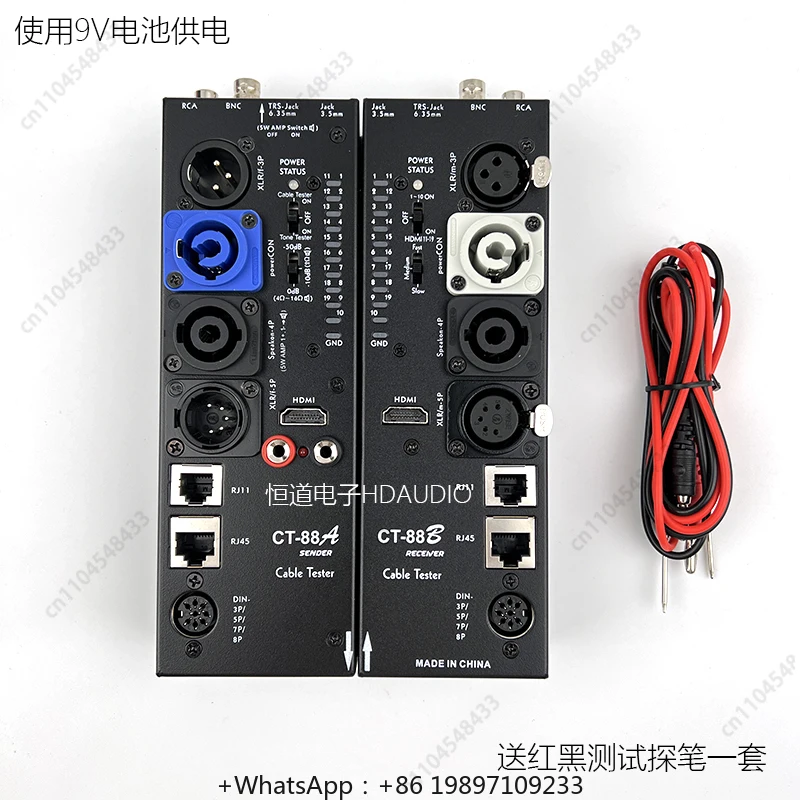 

CT-88 Separate Multifunctional Line Tes ter Xanon Signal Lin e Tes ter HDM Line Tester Automatic Audio Side Li ne Tester