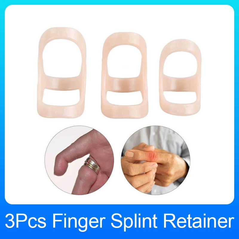 3 Stuks Vinger Spalk Vaste Ring Verstelbare Gebroken Vinger Gewricht Stabilisator Vinger Spalk Beugel Beschermer Rechttrekken Artritis