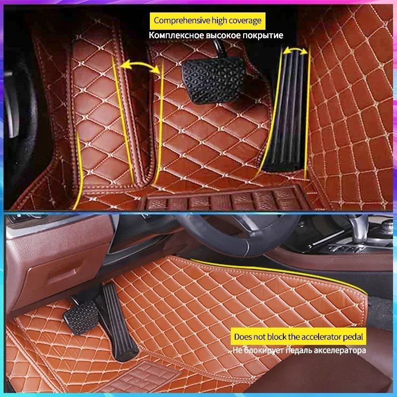 Tapis de sol de voiture LHD pour Kia EV5 2024, 5 EC, coussinets de pied monocouche, couverture de tapis, accessoires intérieurs, PU,3 pièces