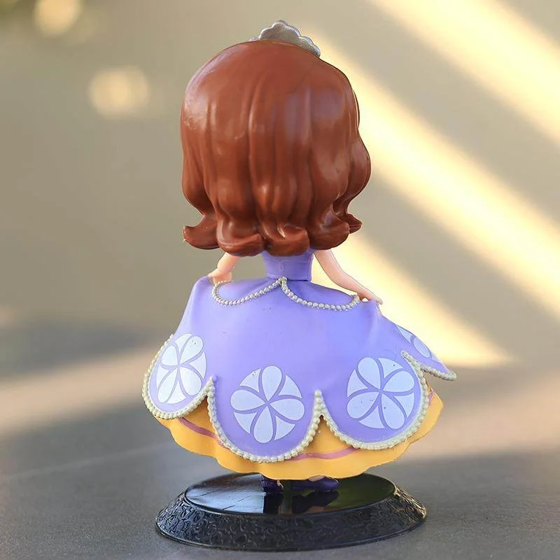 Figurka kolekcjonerska Qposket Disney Sofia, dekoracja na tort, model, zabawka, prezent, kolekcje, produkty pochodne z animacji