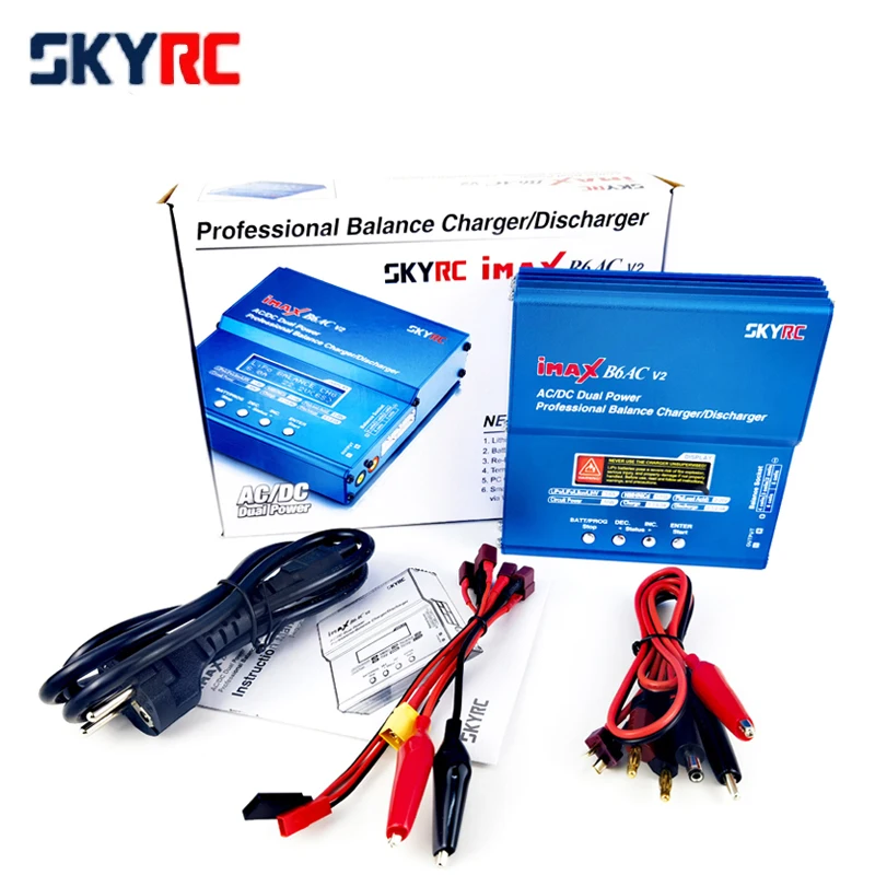 Original SKYRC iMAX B6AC V2 6A Lipo Battery Balance Charger LCD Display Discharger For RC Model Battery Charging Re-peak Mode