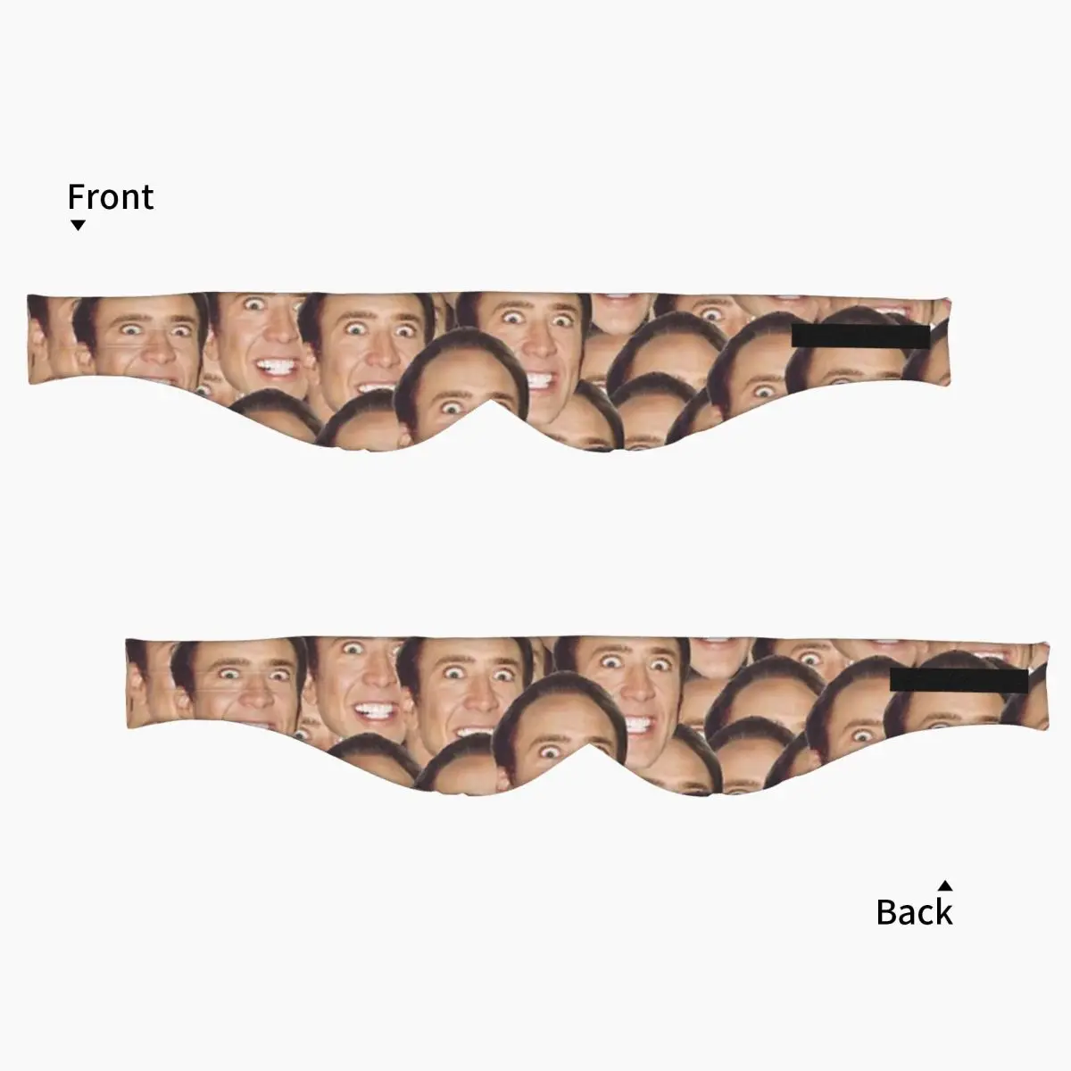 Nicolas Cage Meme sleep mask Light Blocking Portable Eye Cover for Girls Boys Home Sleeping Party Gift Eyeshade eyepatch view 3
