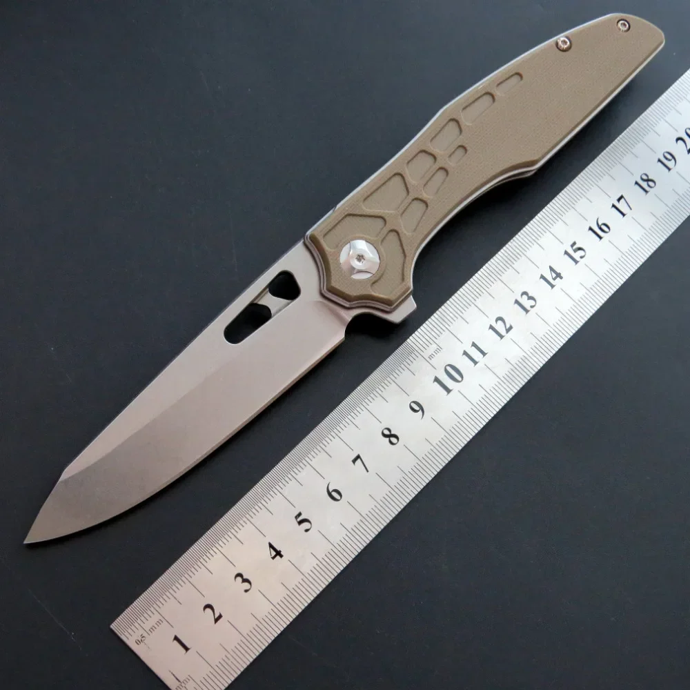 

NEW Eafengrow EF19 Ball Bearing Folding Knife D2 Blade + G10 Handle Tactical Knives outdoor Camping Pocket EDC Tool knife