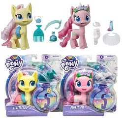 Hasbro My Little Pony Pinkie Pie Fluttershy Potion Dress Up Cute Doll Action Figure Collectible Toy Ornament Kids Birthday Gifts