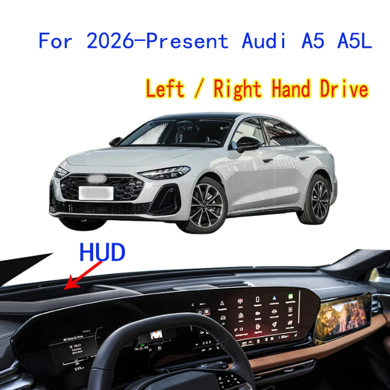 

Для Audi A5 A5L 2026 2027: Коврик на приборную панель, защитный чехол для приборной панели, изоляционная солнцезащитная накладка