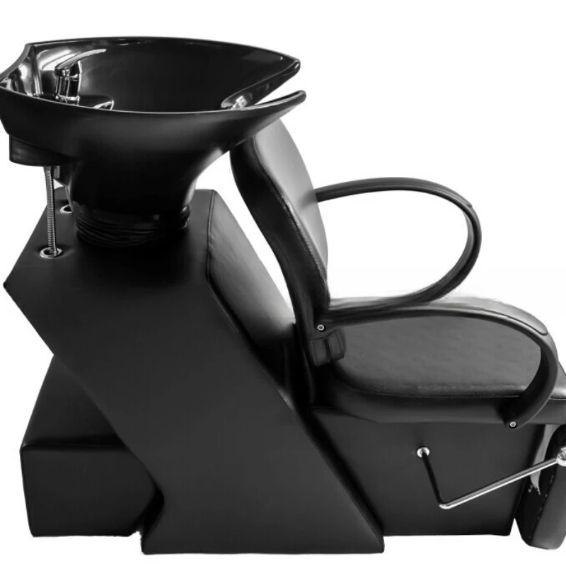 

Semi-reclining Shampoo Bed Sitting Chair Barber Shop Flush Bed Salon Furniture