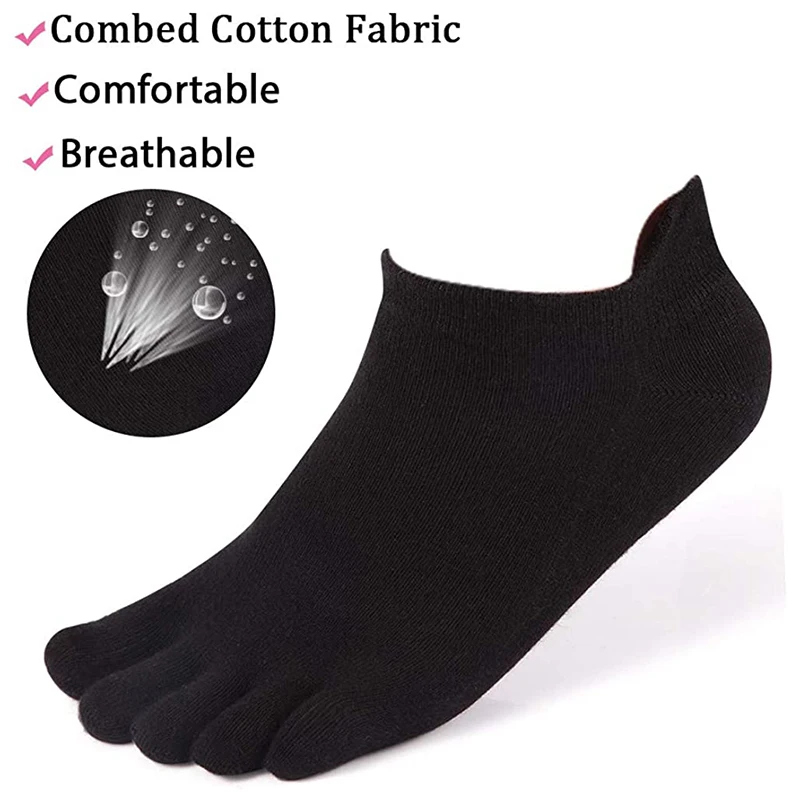 Baumwolle Atmungsaktive Lustige Zehen Finger Socken männer Kurze Knöchel Boden Sport Socke Weiche Einfarbig Unisex Hohe Qualität Casual socken