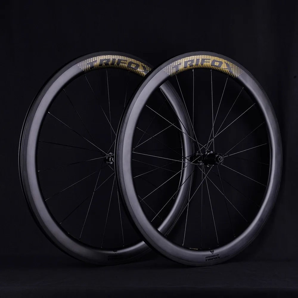 STLF Factory Sales 700C Carbon Wheelset 40mm 45mm 50mm 60mm Carbon Bicycle Wheels Basalt Braking Clincher Road Bike Wheel