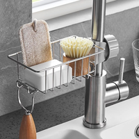 Faucet Rack Stainless Steel Storage Kitchen Supplies Storage Rack Dishwashing Multi-layer Sink Drain Rack Seasoning Rack