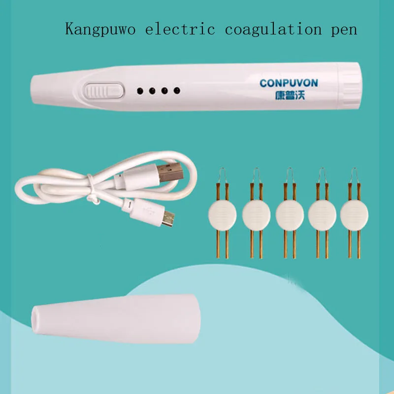 Kangpuwo portable electrocoagulation pen hemostatic device for surgery, plastic surgery, ophthalmology, electric cautery knife,