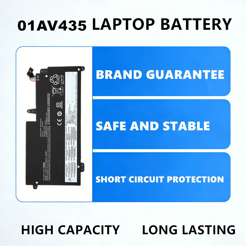 01AV435 Laptop Battery for Lenovo ThinkPad 13 Gen 2 S2 New S2 2018 Series