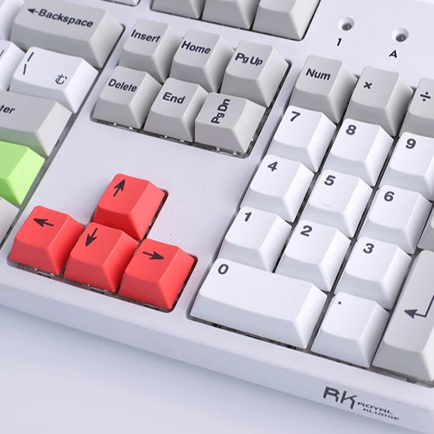 

192 key full set of PBT original highly sublimated keycaps GMK modern simple wind gray white black blackout keycaps