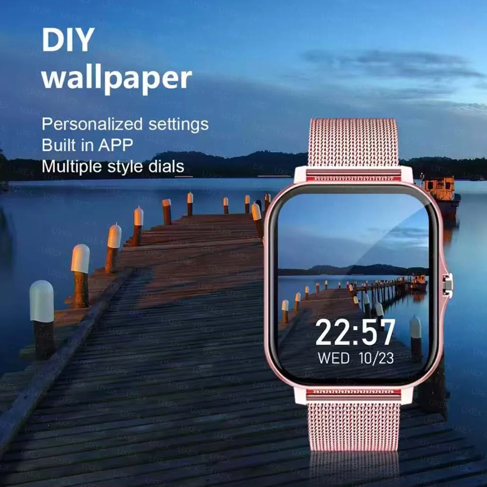 1.83 شاشة كاملة Smartwatches الهاتف الرد على المكالمات متعدد الرياضة رسالة تذكير عرض مناسبة للرجال والنساء موضة 2026 جديد #5