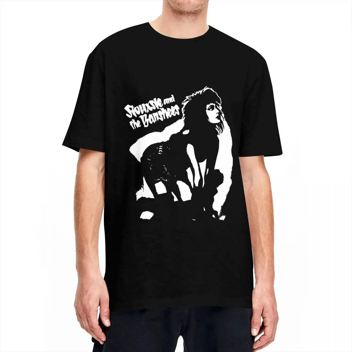 Siouxsie And The Banshees T Shirts Men Women Cotton Funny T-Shirt Crew Neck Punk Rock Band Tees Short Sleeve Tops Big Size