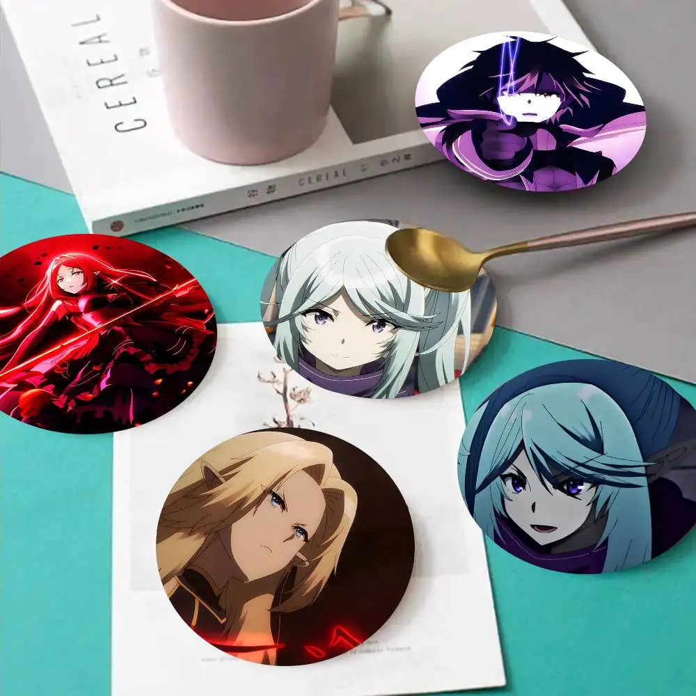 1pc The Eminence In Shadow Wooden Coaster Colour Printing Cup Mat Home Desk Decoration Gifts