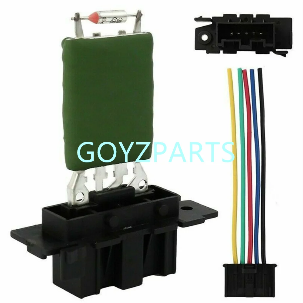 77364061 6450XR 55702407 13248240 6436C4 Blower Motor Fan Resistor with Wiring Repair Plug Harness for Fiat Ducato